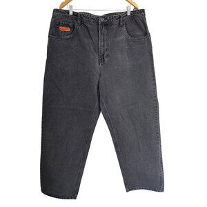 Empyre Mens Black Denim Jeans Size 42 Relaxed Fit Casual Wear Vintage Style